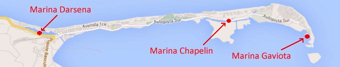 map of Varadero marinas